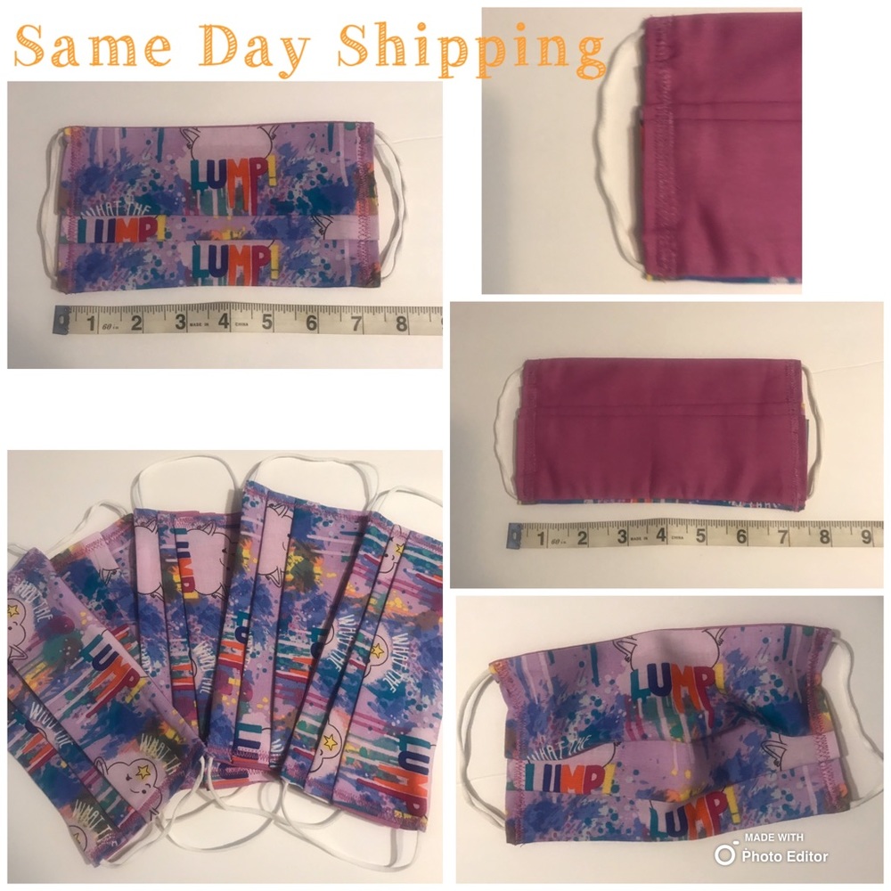 Face Mask Handmade Adult *What the Lump*💜💙